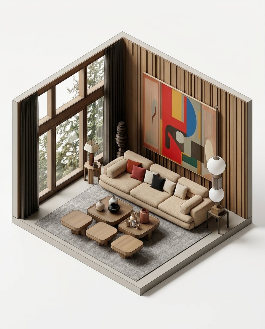 Interior to Isometric Diagram