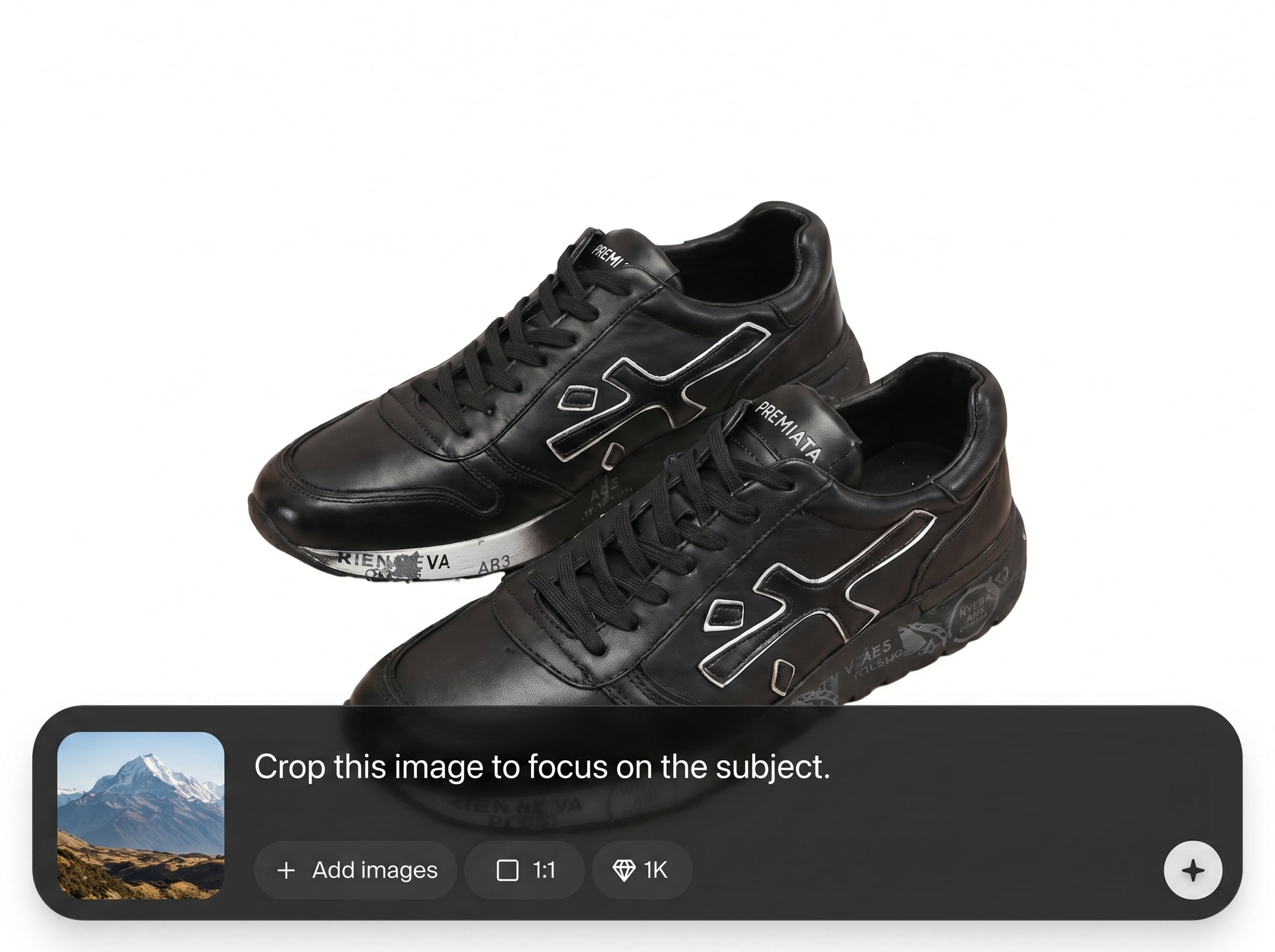AI subject-aware cropping