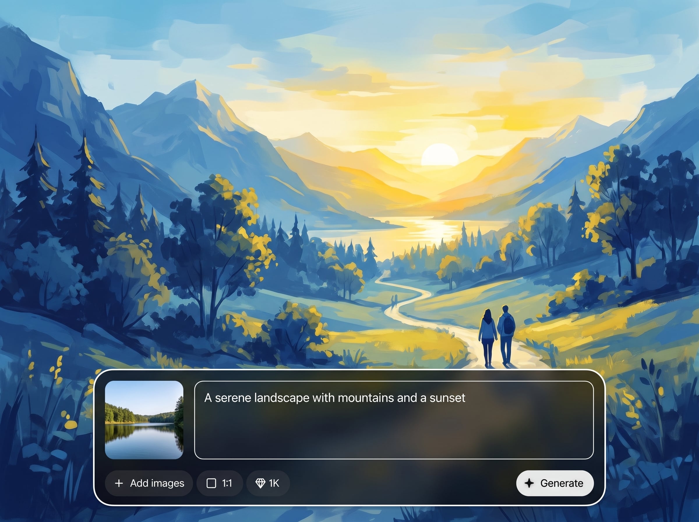 Text-to-painting generation