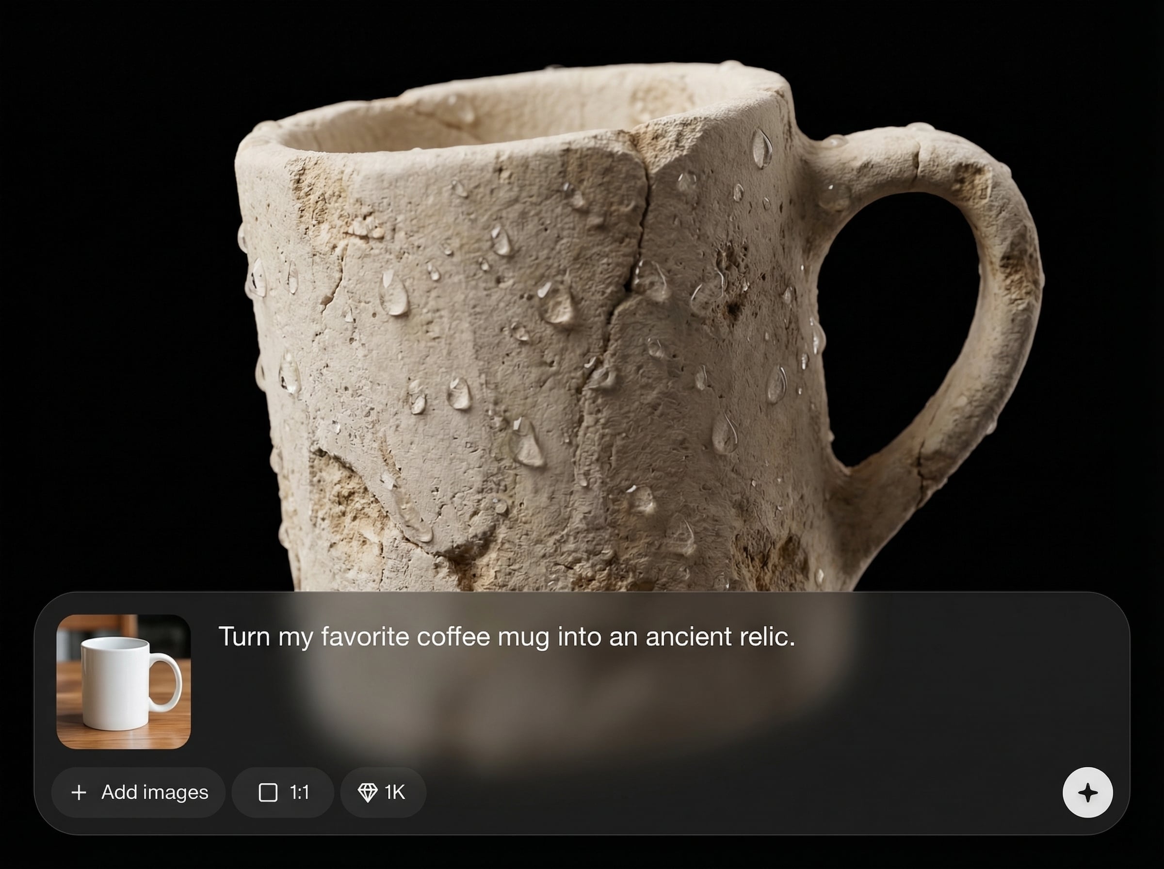 Artifact-style image transformation