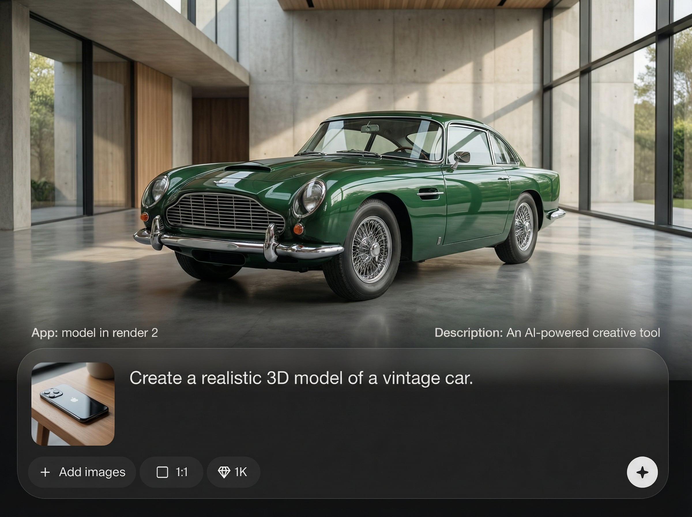 Photoreal AI rendering