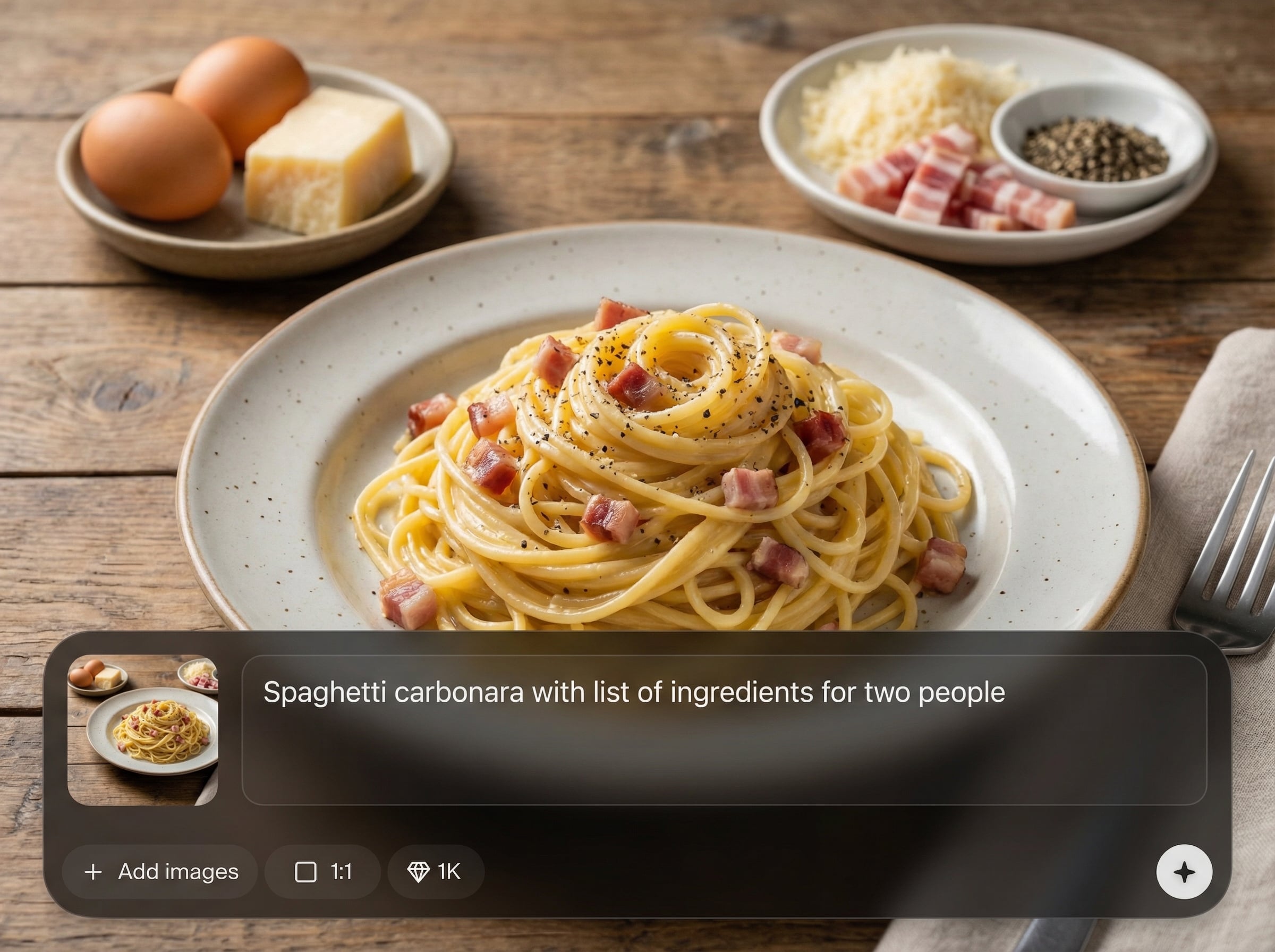 Clean recipe text layout