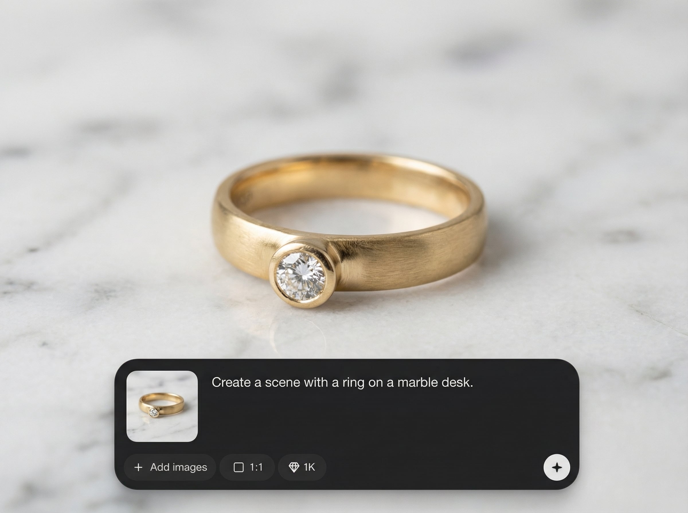 Photorealistic marble scenes