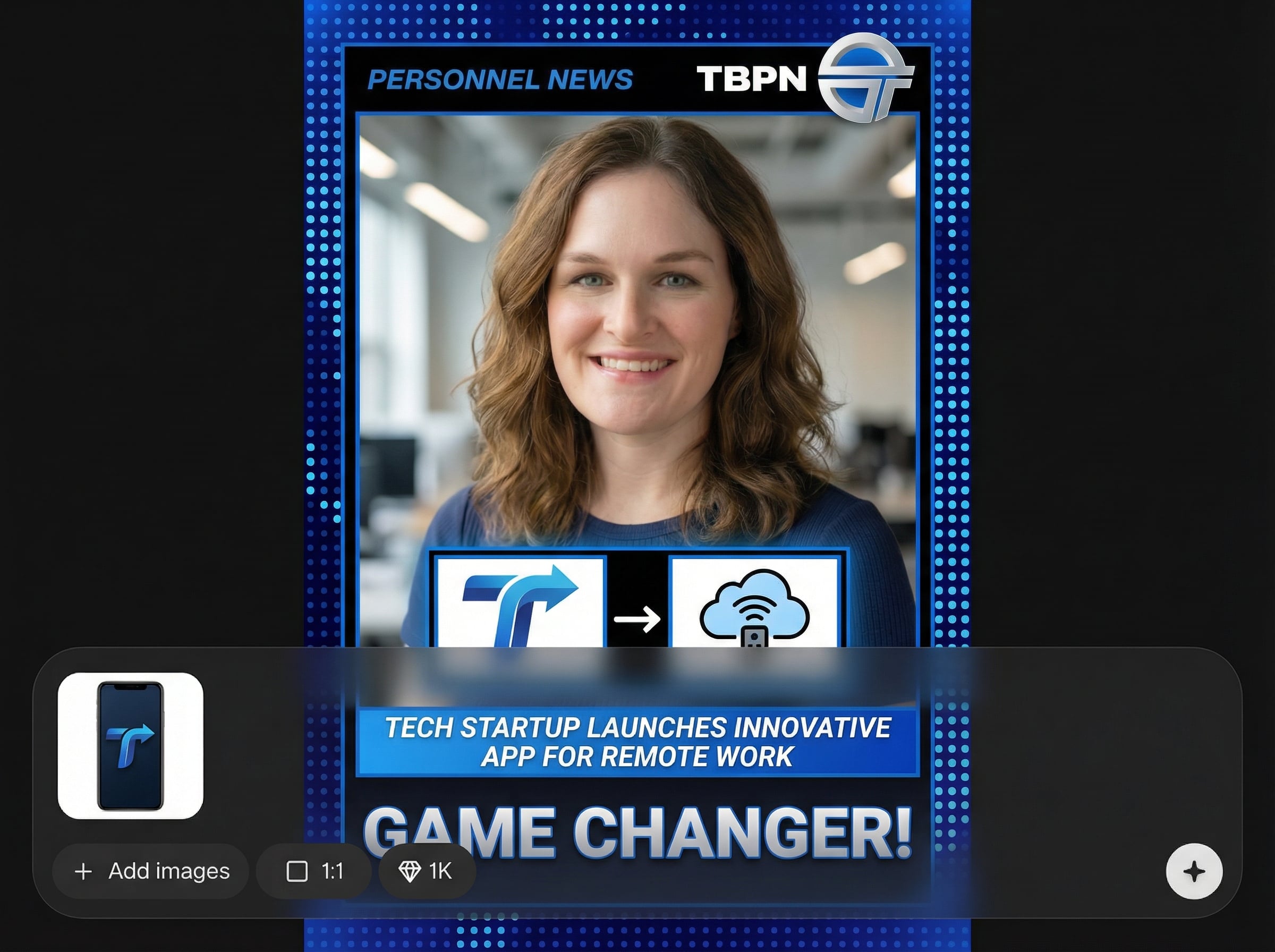 Photo and logo placement