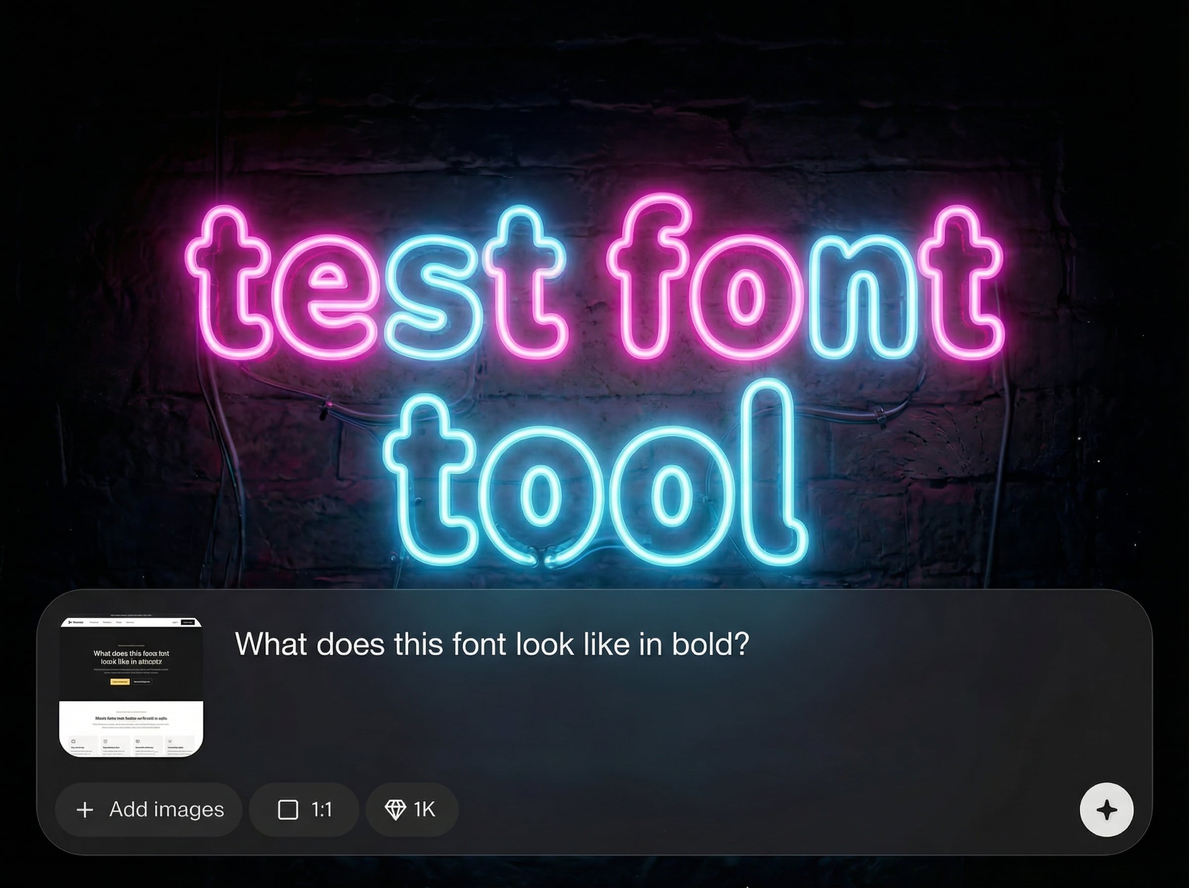 Prompt-to-font generation