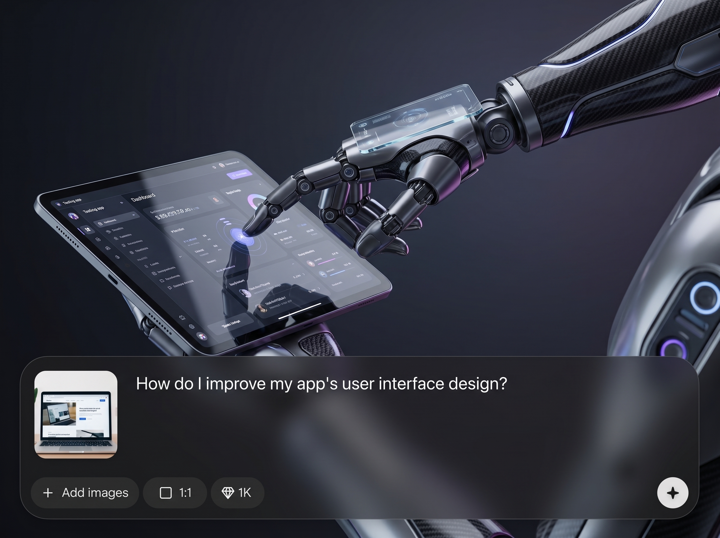 Fast AI editing controls