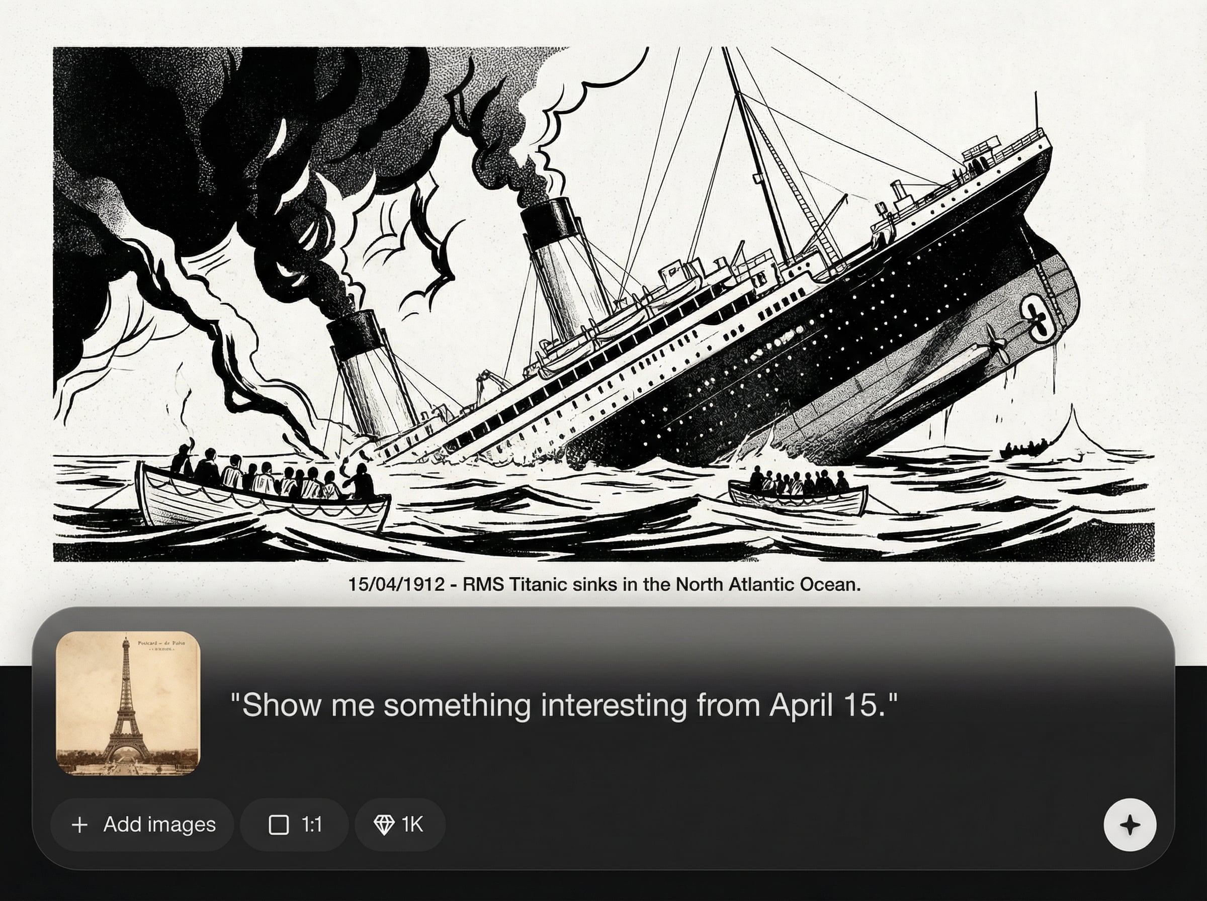 Poster-style illustration output